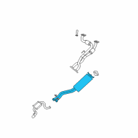 OEM 2008 Jeep Grand Cherokee Exhaust Muffler Diagram - 5290726AB