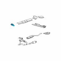 OEM 2000 Saturn LW2 Shield Asm, Catalytic Converter Heat Diagram - 24411896