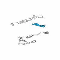 OEM 2003 Saturn L300 Exhaust Bracket Diagram - 21992039