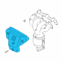 OEM Kia Rio Insulator Assembly-Exhaust Diagram - 0K2NC13390