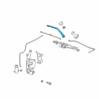 OEM GMC Sierra 3500 HD Wiper Arm Diagram - 22917497