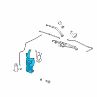 OEM 2013 GMC Sierra 1500 Washer Reservoir Diagram - 20999339