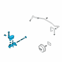 OEM 2006 Nissan Maxima Cylinder Brake Master Diagram - 46010-7Y005