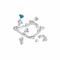 OEM 2006 Hyundai Tucson Engine Mounting Support Bracket Diagram - 21815-2E100