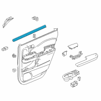 OEM 2021 Honda Pilot Weatherstrip, R. RR. Door (Inner) Diagram - 72835-TG7-A01