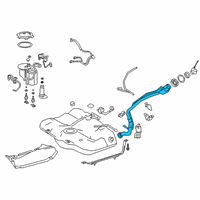 OEM 2022 Lexus ES350 Band Sub-Assembly, Fuel Diagram - 77602-06180