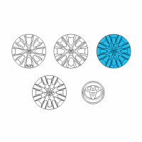 OEM 2014 Toyota Corolla Wheel Cover Diagram - 42602-02420