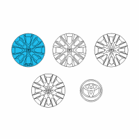 OEM 2015 Toyota Corolla Wheel Cover Diagram - 42602-02350
