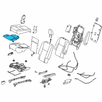 OEM Toyota Highlander Seat Cushion Heater Diagram - 87510-0E100