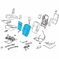 OEM Toyota Highlander Seat Back Heater Diagram - 87530-0E090