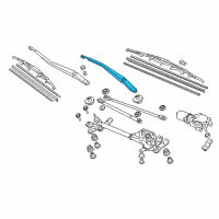 OEM Honda Accord Arm, Windshield Wiper (Driver Side) Diagram - 76600-SDA-A01