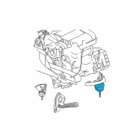 OEM 2008 Chrysler Pacifica ISOLATOR-Engine Mount Diagram - 4809956AH