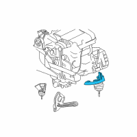 OEM Chrysler Pacifica Bracket-Engine Mount Diagram - 4809957AF