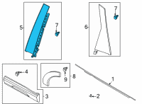 OEM Ford Bronco Sport MOULDING Diagram - M1PZ-78255A34-AC