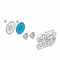 OEM 2017 GMC Terrain Fan Blade Diagram - 25952781