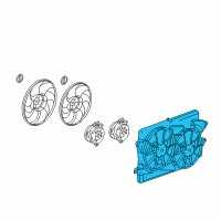 OEM Chevrolet Fan Shroud Diagram - 25952783