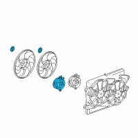 OEM GMC Fan Motor Diagram - 25952811