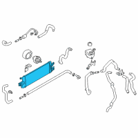 OEM 2016 Infiniti Q50 Sub Radiator Assembly Diagram - 21457-1MG5A