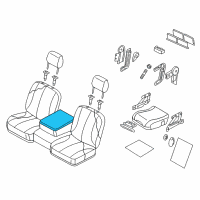 OEM Dodge Ram 3500 Lid-Armrest Bin Diagram - 1FR761J3AA