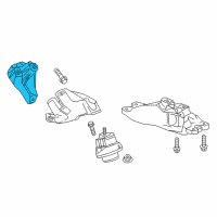 OEM 2017 Chevrolet Camaro Bracket-Engine Mount Diagram - 84046829