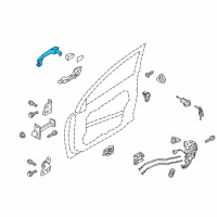 OEM Kia Optima Door Outside Handle Assembly Diagram - 826512T021