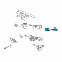 OEM 2003 Jeep Grand Cherokee Cylinder Lock-Ignition Lock Diagram - 5083915AB