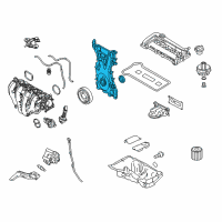 OEM Mercury Front Cover Diagram - 6M8Z-6019-B