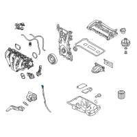 OEM Mercury Dipstick Diagram - 6M8Z-6750-B