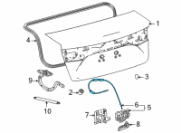 OEM 2020 Toyota Mirai Cable Diagram - 64607-62010