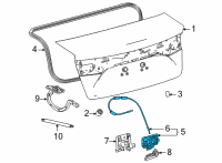 OEM 2016 Toyota Mirai Lock Diagram - 64600-62020