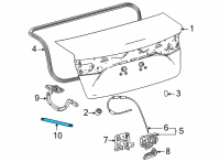 OEM 2018 Toyota Mirai Support Cylinder Diagram - 64530-0W170