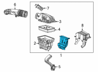OEM 2020 Jeep Wrangler Air-Engine Diagram - 68293159AE