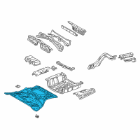 OEM 2001 Lexus LS430 Pan,Center Floor Diagram - 58211-50901