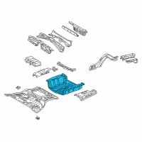 OEM 2004 Lexus LS430 Pan,Rear Floor Diagram - 58311-50900