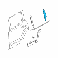 OEM Jeep Molding-Rear Door Diagram - 68247337AA