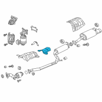 OEM Acura ILX Plate B, Floor Heat Baffle Diagram - 74602-TR0-A00