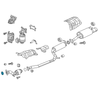 OEM Acura Gasket, Exhaust Flexible Diagram - 18229-TR7-A01