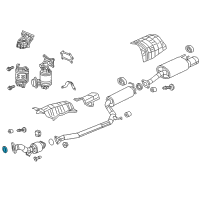 OEM Honda Civic Gasket, Exhuast Flexible Diagram - 18229-TR7-A01