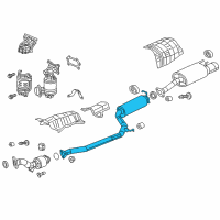 OEM 2014 Honda Civic Pipe B, Exhuast Diagram - 18220-TS9-A02