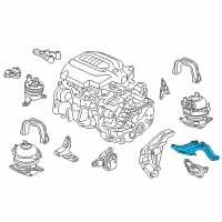 OEM Acura MDX Bracket, Engine Mounting Base (Upper) Diagram - 50685-TZ5-A02