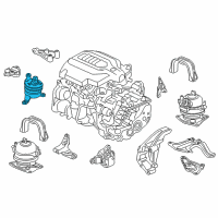 OEM 2019 Acura MDX Rubber Assembly, Engine Diagram - 50820-TZ5-A02