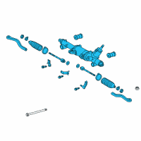 OEM Lexus RC200t Power Steering Rack Gear Diagram - 44200-30740