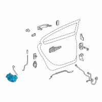 OEM 2015 Chevrolet Volt Latch Diagram - 13579551