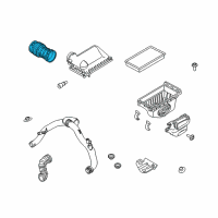 OEM 2019 Ford Explorer Upper Duct Diagram - DA8Z-9B659-D