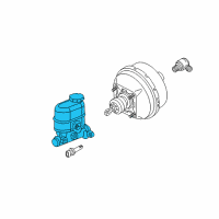 OEM 1998 Pontiac Trans Sport Master Cylinder Diagram - 18023761