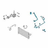 OEM Hyundai Genesis Coupe Tube Assembly-Suction & Liquid Diagram - 97775-2M110