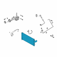 OEM Hyundai Genesis Coupe Condenser Assembly-Cooler Diagram - 97606-2M100