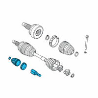 OEM Jeep Shaft-Stub Shaft Diagram - 68413632AA