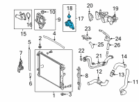 OEM 2019 Lexus LC500h Outlet Sub-Assy, Water Diagram - 16304-31140