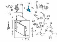 OEM 2019 Lexus LS500h Outlet Sub-Assy, Water Diagram - 16304-31140